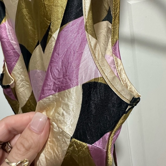 House of Harlow 1960 Geometric Sleeveless Maxi Slip Dress Size M - Picture 4 of 7